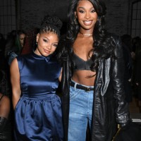 Halle Bailey, Coco Jones at the Coach Fall RTW 2025 fashion show as part of New York Fashion Week held at the Park Avenue Armory on February 10, 2025...