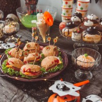 halloween food table - food stock pictures, royalty-free photos & images