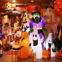Halloween ornaments are on sale at Yu Garden Commodity Market in Shanghai, China, October 22, 2023.