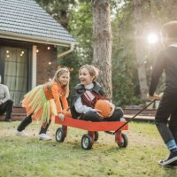 halloween party at home - garden decoration stock pictures, royalty-free photos & images