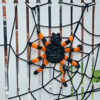 halloween spider - garden decoration stock pictures, royalty-free photos & images