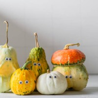 halloween still life background with funny pumpkins with eyes - home decoration stock pictures, royalty-free photos & images