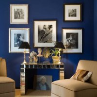 hamburg apartment decorated in electric blues - home decoration stock pictures, royalty-free photos & images