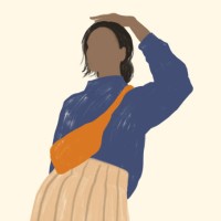 hand-drawn illustration of a girl posing with bag minimalism concept illustration woman _ stock illustration - fashion stock pictures, royalty-free photos & images