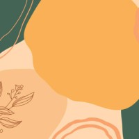 hand drawn minimal background with leaf shapes - fashion stock illustrations