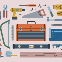 handiwork & tools — brightline series - home decoration stock illustrations