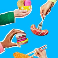 hands eating takeout food - junk food stock pictures, royalty-free photos & images