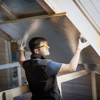 handyman working on his own house - home decoration stock pictures, royalty-free photos & images