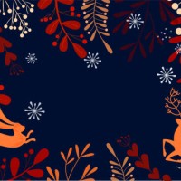 happy holidays and merry christmas background stock illustration - home decoration stock illustrations
