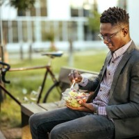 happy on a diet - junk food stock pictures, royalty-free photos & images