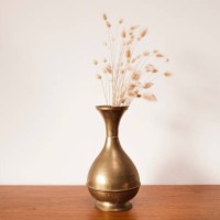harestails in brass vase - home decoration stock pictures, royalty-free photos & images