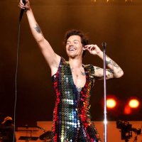 Harry Styles performs onstage at the Coachella Stage during the 2022 Coachella Valley Music And Arts Festival on April 15, 2022 in Indio, California.