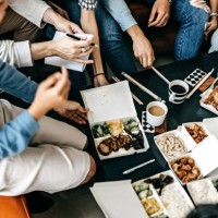 having lunch break while working on project - junk food stock pictures, royalty-free photos & images