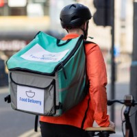 heading to the delivery address - junk food stock pictures, royalty-free photos & images