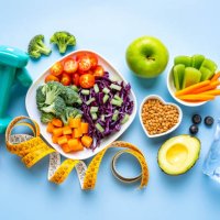 healthy eating and exercising concept. - food stock pictures, royalty-free photos & images