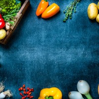 healthy fresh vegetables frame. copy space - food stock pictures, royalty-free photos & images