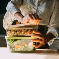 healthy meal preparation in a bright modern kitchen - food stock pictures, royalty-free photos & images