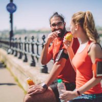healthy outdoors exercising - food stock pictures, royalty-free photos & images