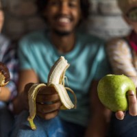 healthy vs. unhealthy snack! - junk food stock pictures, royalty-free photos & images