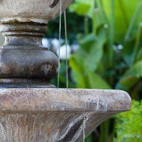 home and garden fountain drip - garden decoration stock pictures, royalty-free photos & images