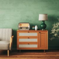 home interior with vintage furniture - home decoration stock pictures, royalty-free photos & images