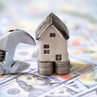 home repair concept,home improvement loan,home model with dollar,home loan rate,home insurance concept, - home decoration stock pictures, royalty-free photos & images