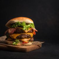 homemade cheeseburger with meat bacon salad cheese and ketchup - junk food stock pictures, royalty-free photos & images