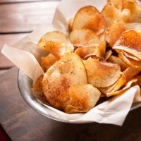homemade potato chips - food stock pictures, royalty-free photos & images