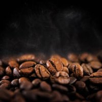 hot coffee beans with soft water vapor - coffee stock pictures, royalty-free photos & images