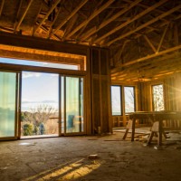 house with scenic view under construction - home decoration stock pictures, royalty-free photos & images