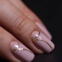 human hands with manicure on black background - nails art stock pictures, royalty-free photos & images