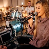 i practice my voice all the time - concert stock pictures, royalty-free photos & images