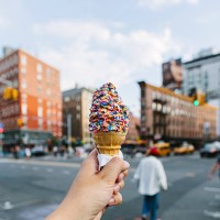 ice cream on a hot summer time - food stock pictures, royalty-free photos & images