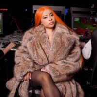 Ice Spice at the Coperni Fall RTW 2025 fashion show as part of Paris Fashion Week held at Adidas Arena on March 9, 2025 in Paris, France.