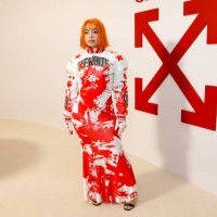 Ice Spice at the Off-White Fall RTW 2025 fashion show as part of Paris Fashion Week on March 6, 2025 in Paris, France.