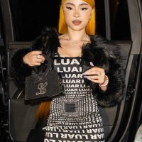 Ice Spice is seen arriving to Luar Fashion show during New York Fashion Week at Rockefeller Plaza on September 10, 2024 in New York City.