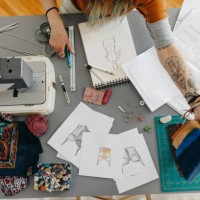 ich genieße es einfach, meine kunst zu schaffen - fashion stock-fotos und bilder