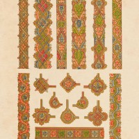 illuminated manuscript frame 1860 - home decoration stock illustrations