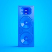 illustration of a blue speaker - concert stock illustrations