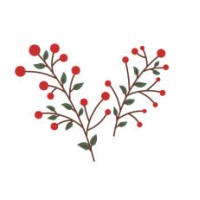 illustration of leaves, plants, cranberry tree at thanksgiving - home decoration stock illustrations