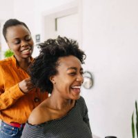 in a hair salon - hairstyle stock pictures, royalty-free photos & images