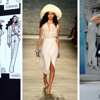 In this composite image a comparison has been made between a piece from the GEORGINE 2015 collection in production in the design studio, to the...