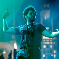 In this image released on December 7, The Weeknd performs during his “After Hours Til Dawn” tour at SoFi Stadium on November 27, 2022 in Los Angeles,...