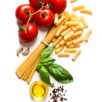 ingredients for cooking italian pasta - food stock pictures, royalty-free photos & images