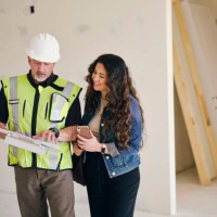 inspecting new construction - home decoration stock pictures, royalty-free photos & images