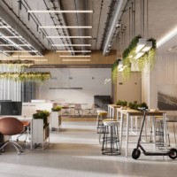 interior de un espacio de oficina de planta abierta - home decoration fotografías e imágenes de stock