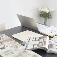 interior design books on table - fashion stock pictures, royalty-free photos & images