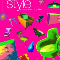 interior design poster or banner - home decoration stock illustrations