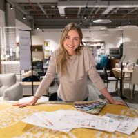 interior designer working on home design at a furniture store - home decoration stock pictures, royalty-free photos & images