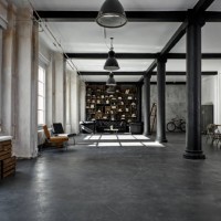 interior of a loft flat - fashion stock-fotos und bilder